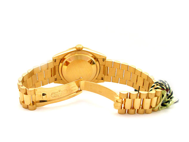 36mm Rolex 18k Yellow Gold Crown Collection Daydate 118348.