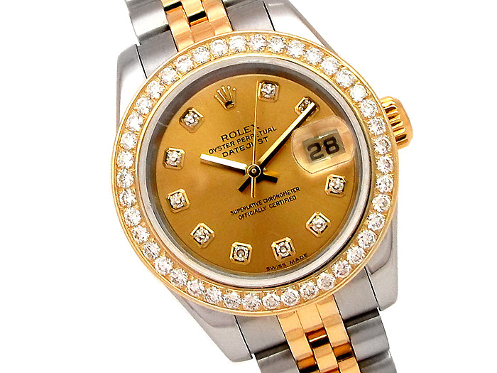 26mm Rolex Two-Tone Datejust Diamond Dial 179173.