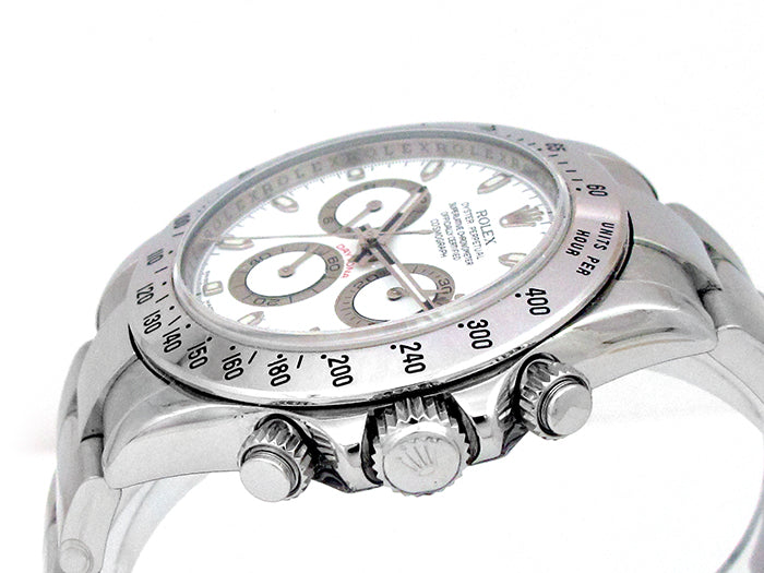 40mm Rolex Stainless Daytona White Dial 116520.