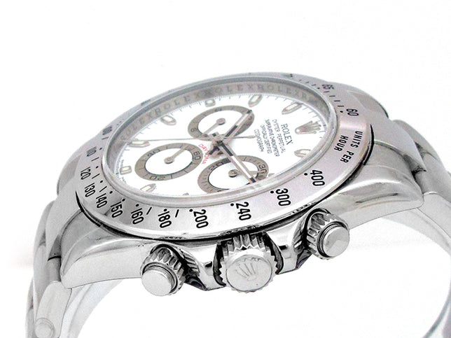 40mm Rolex Stainless Daytona White Dial 116520.