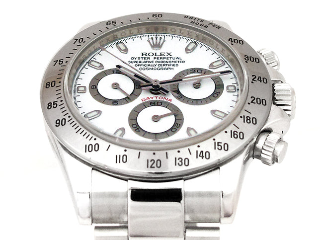 40mm Rolex Stainless Daytona White Dial 116520.