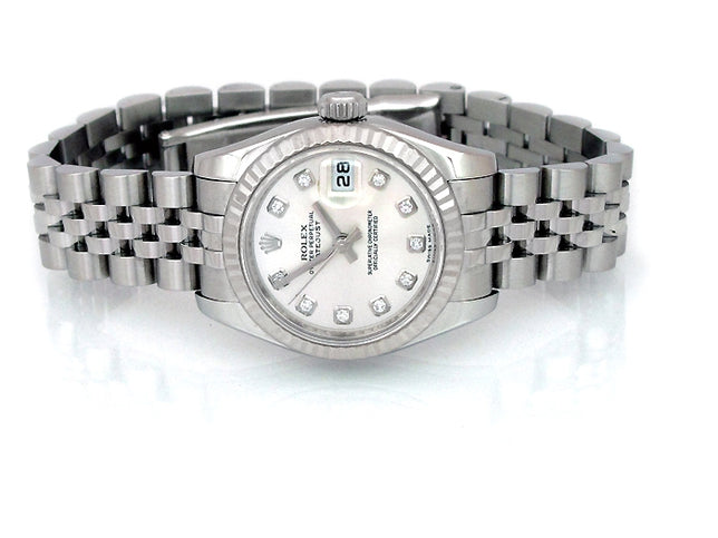 26mm Rolex Stainless Steel Oyster Perpetual Datejust Watch 179174