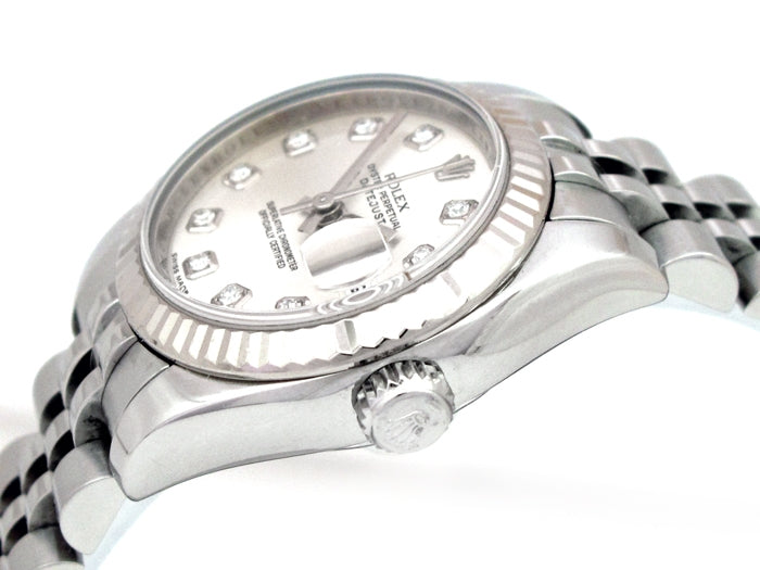 26mm Rolex Stainless Steel Oyster Perpetual Datejust Watch 179174