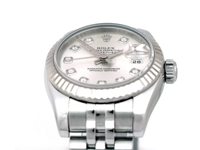26mm Rolex Stainless Steel Oyster Perpetual Datejust Watch 179174