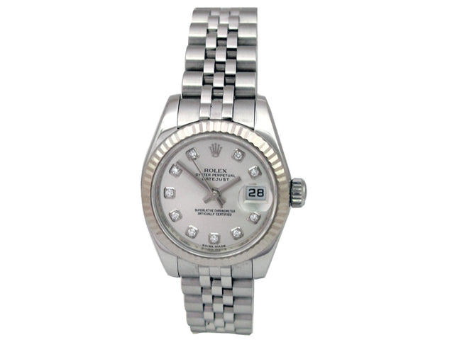 26mm Rolex Stainless Steel Oyster Perpetual Datejust Watch 179174