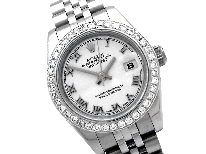 26mm Rolex Stainless Steel Oyster Perpetual Datejust Watch 179160