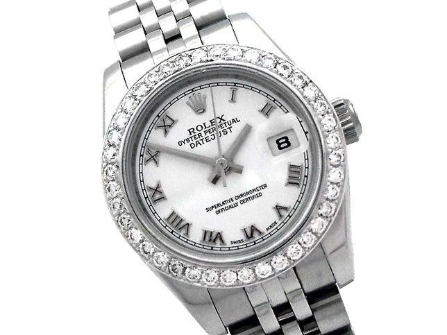26mm Rolex Stainless Steel Oyster Perpetual Datejust Watch 179160