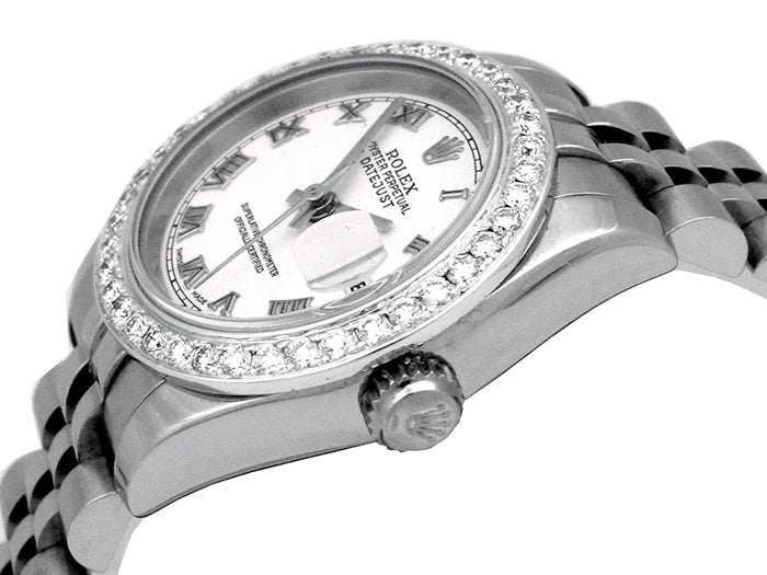 26mm Rolex Stainless Steel Oyster Perpetual Datejust Watch 179160