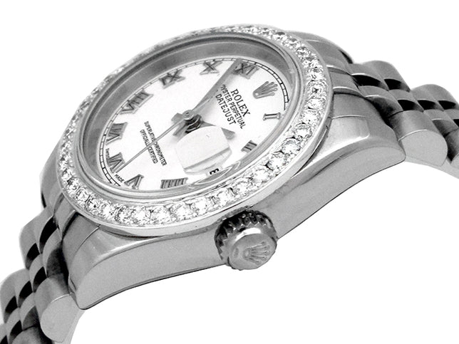26mm Rolex Stainless Steel Oyster Perpetual Datejust Watch 179160