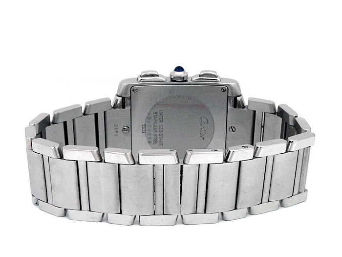 Gents Cartier Stainless Steel Tank Francaise Chrono Watch