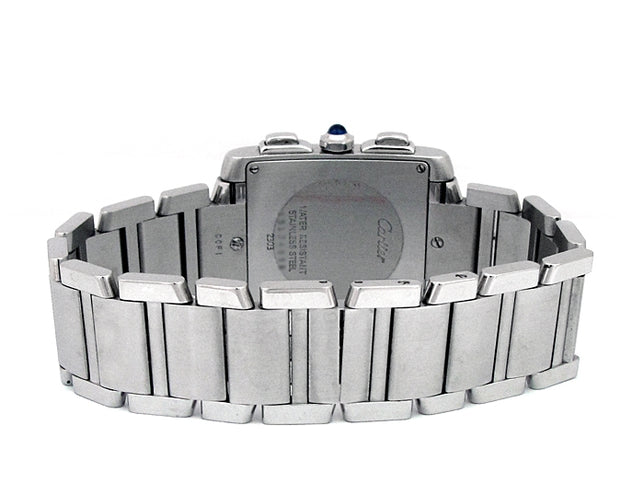 Gents Cartier Stainless Steel Tank Francaise Chrono Watch