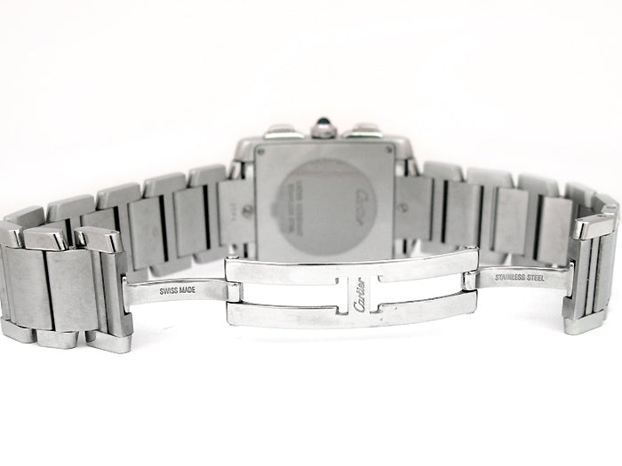 Gents Cartier Stainless Steel Tank Francaise Chrono Watch