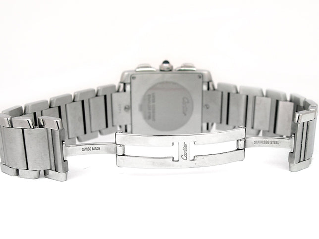 Gents Cartier Stainless Steel Tank Francaise Chrono Watch