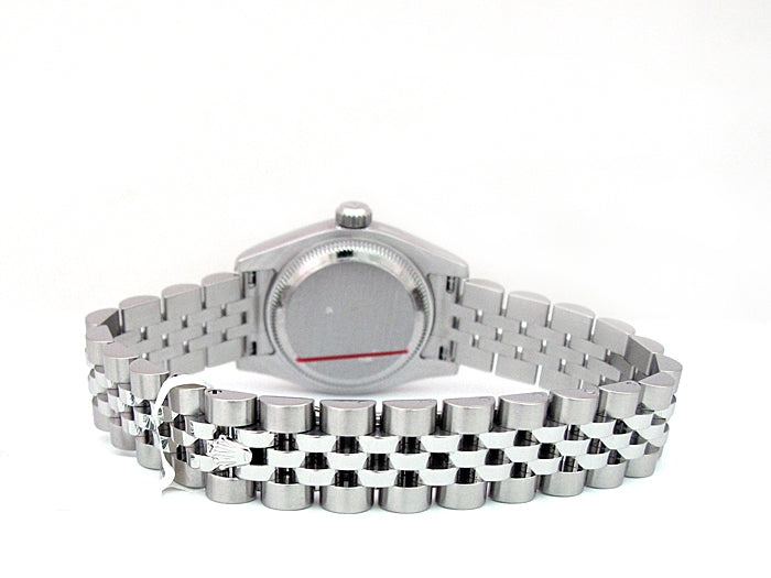 26mm Rolex Stainless Steel Datejust Watch  with Mother of Pearl and Diamond Markers 179174.