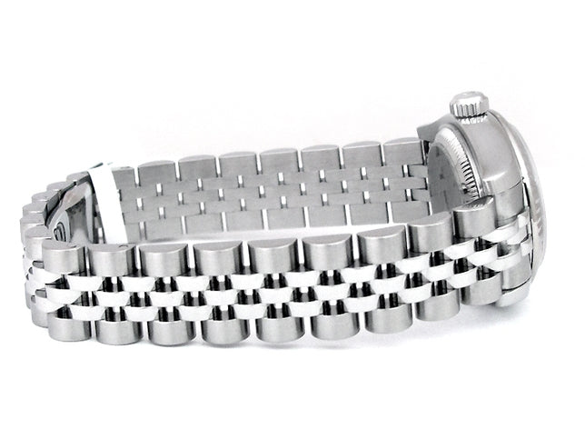 26mm Rolex Stainless Steel Datejust Watch  with Mother of Pearl and Diamond Markers 179174.