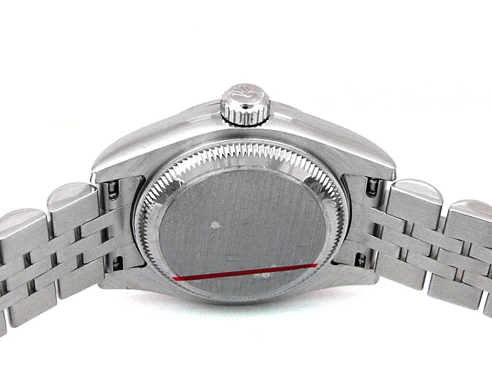 26mm Rolex Stainless Steel Datejust Watch  with Mother of Pearl and Diamond Markers 179174.