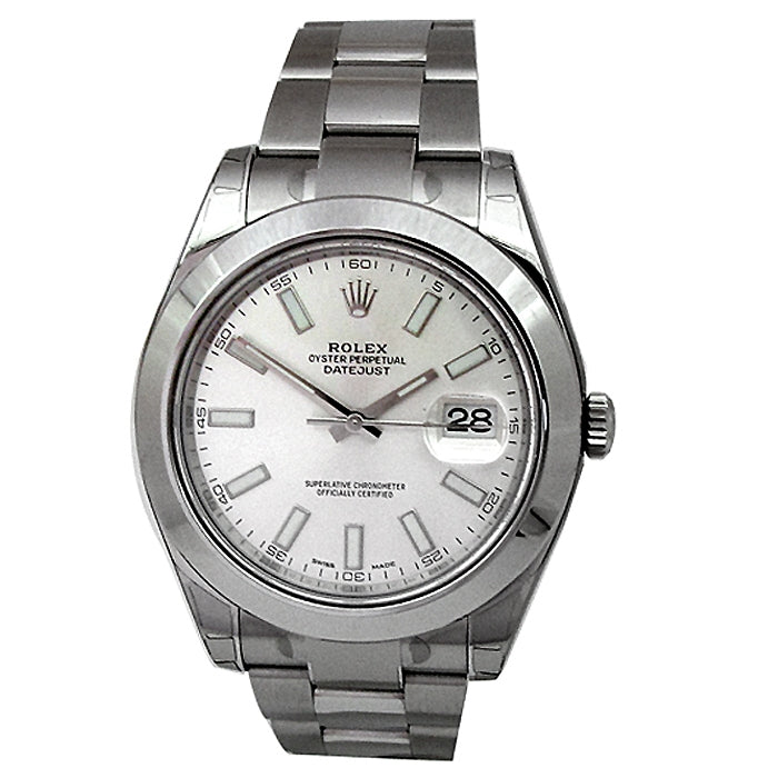 41mm Rolex Stainless Steel Oyster Perpetual Datejust II Watch 116300