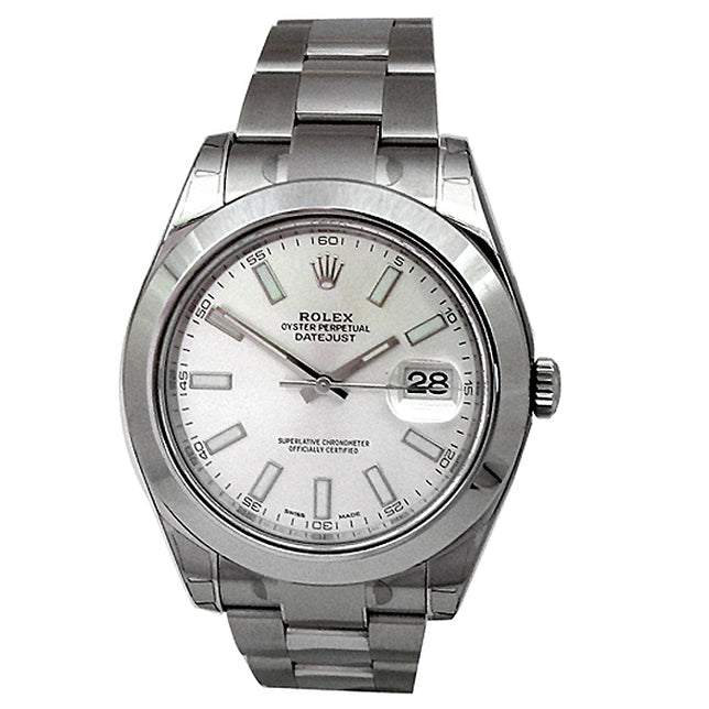 41mm Rolex Stainless Steel Oyster Perpetual Datejust II Watch 116300