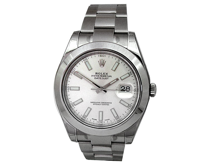 41mm Rolex Stainless Steel Oyster Perpetual Datejust II Watch 116300