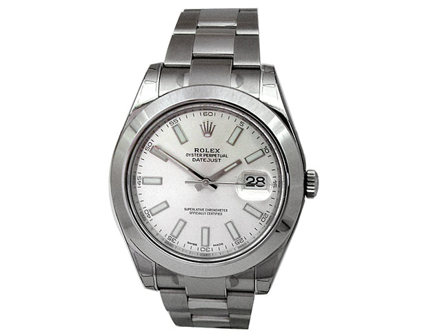 41mm Rolex Stainless Steel Oyster Perpetual Datejust II Watch 116300