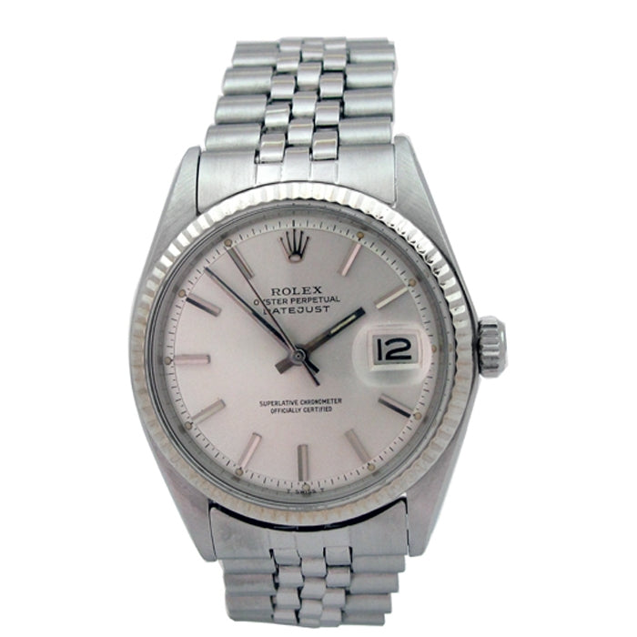 36mm Rolex Stainless Steel Datejust Watch 1601.