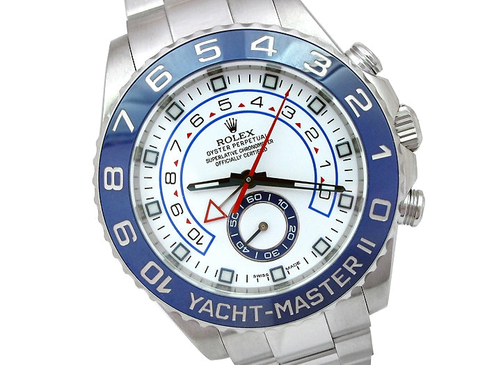 44mm Rolex Stainless Steel Oyster Perpetual Yachtmaster II Watch 116680