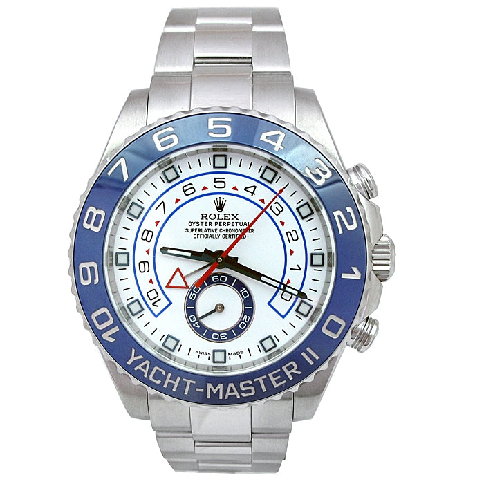 44mm Rolex Stainless Steel Oyster Perpetual Yachtmaster II Watch 116680