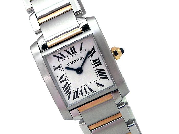 Small Cartier Two-Tone Tank Francaise Watch W51007Q4.
