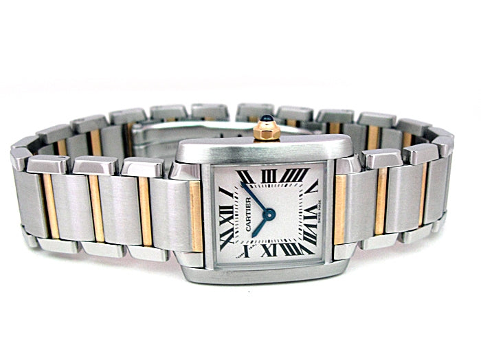 Small Cartier Two-Tone Tank Francaise Watch W51007Q4.