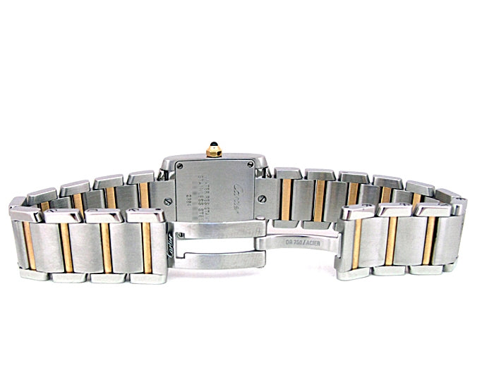 Small Cartier Two-Tone Tank Francaise Watch W51007Q4.