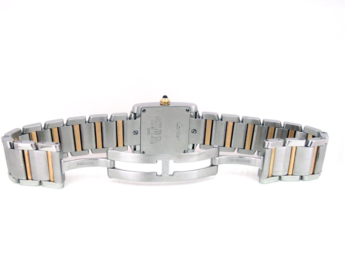 Small Cartier Two-Tone Tank Francaise Watch W51007Q4.