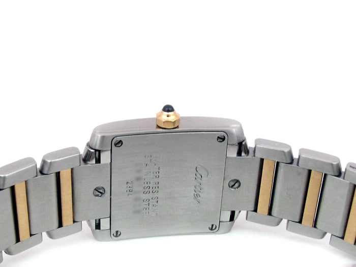 Small Cartier Two-Tone Tank Francaise Watch W51007Q4.