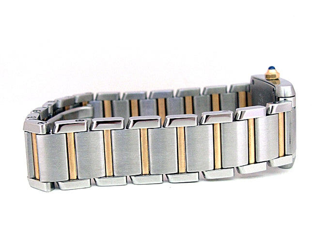 Small Cartier Two-Tone Tank Francaise Watch W51007Q4.