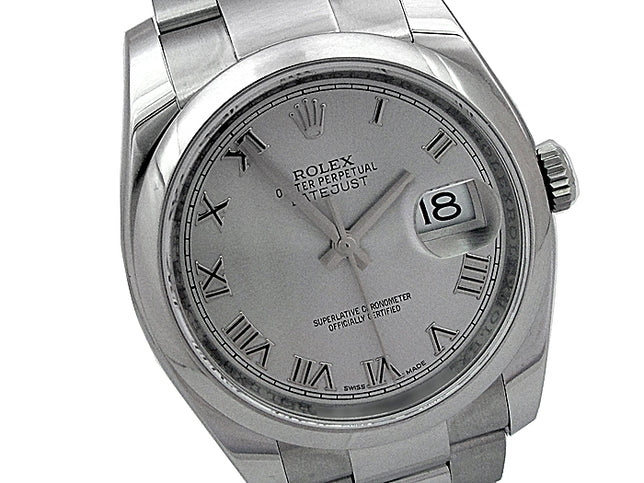 36mm Rolex Stainless Steel Datejust Watch 116200.