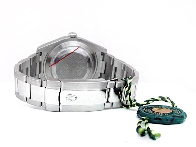 41mm Rolex Stainless Steel Datejust II Watch. Blue Stick Dial 116334.