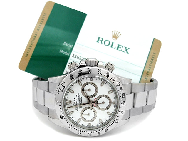 40mm Rolex Stainless Steel Oyster Perpetual Daytona Watch 116520