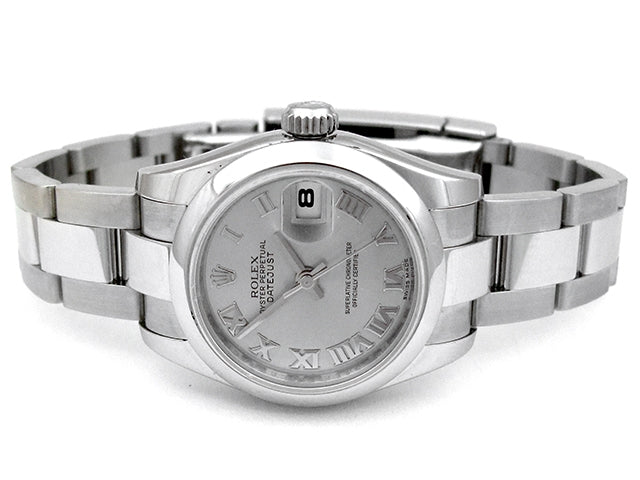 26mm Rolex Stainless Steel Oyster Perpetual Datejust Watch 179160
