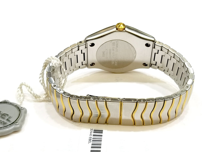 Ebel 18k Yellow Gold and Stainless Steel Classic Wave Watch 33940