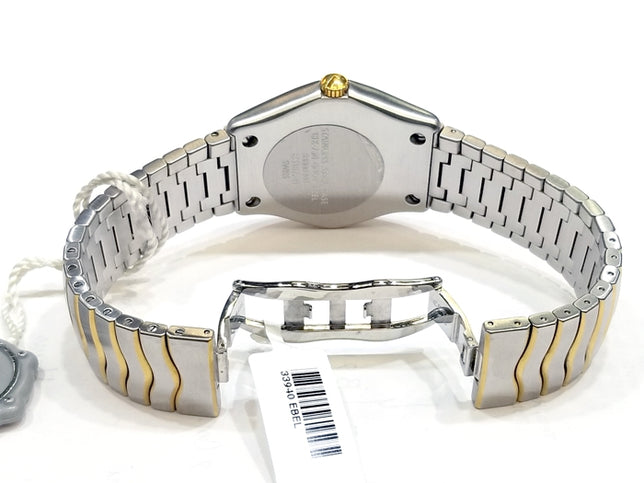 Ebel 18k Yellow Gold and Stainless Steel Classic Wave Watch 33940