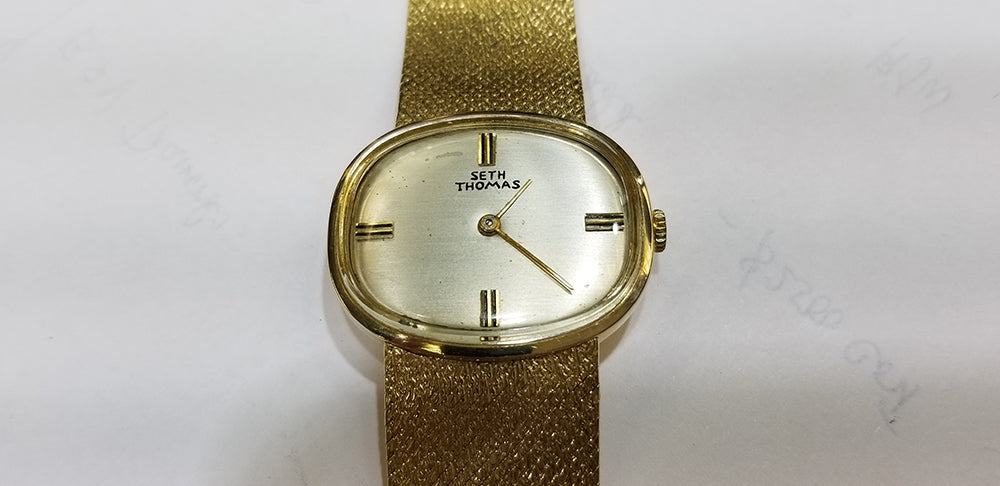32mm Seth Thomas 14k Yellow Gold Watch