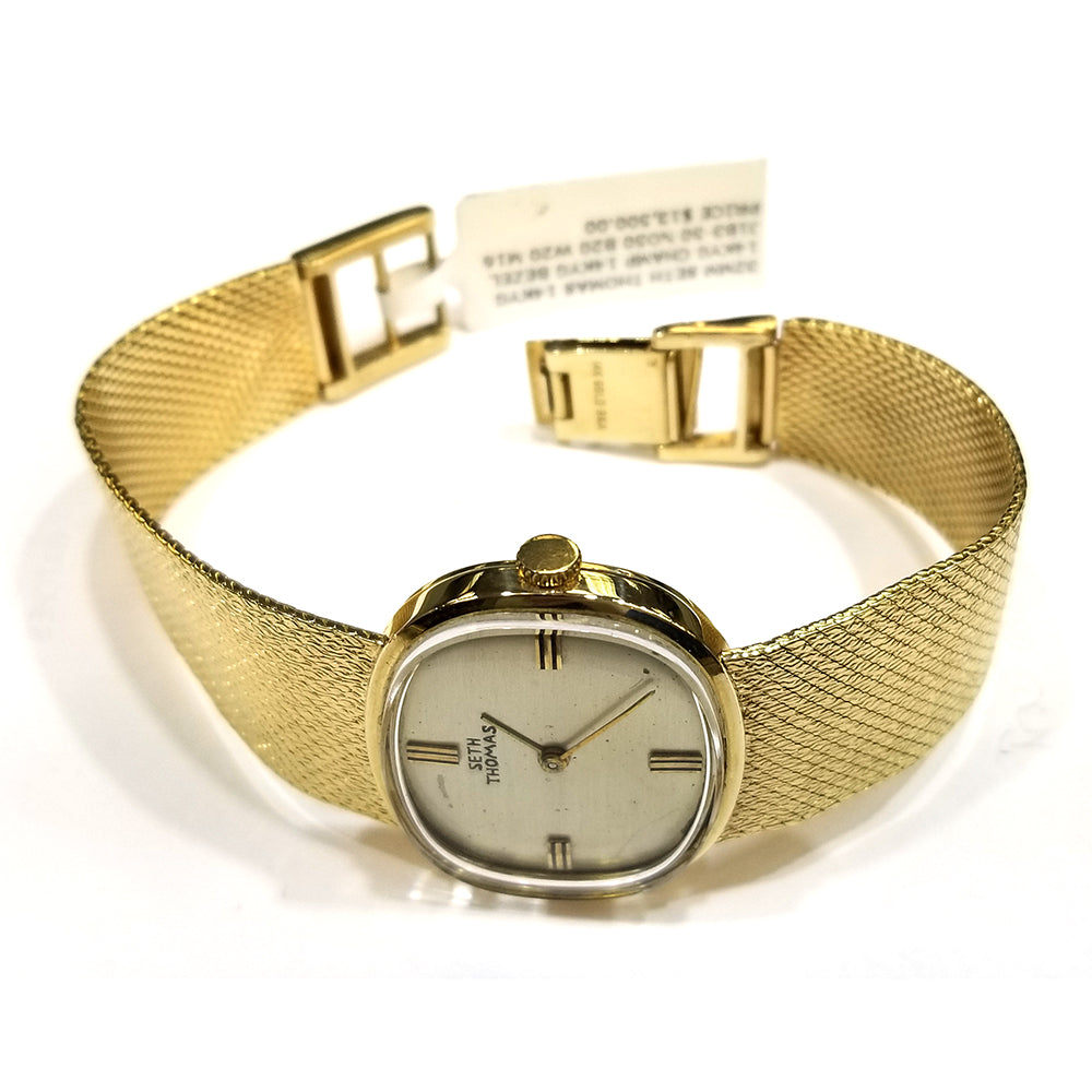 32mm Seth Thomas 14k Yellow Gold Watch