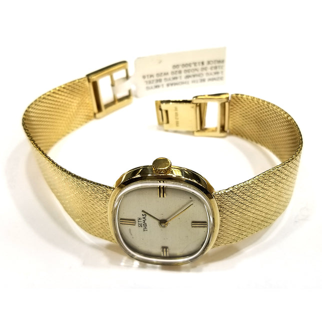 32mm Seth Thomas 14k Yellow Gold Watch