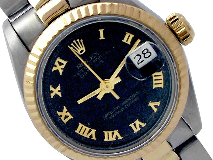 26mm ROlex 18k Yellow Gold and Stainless Steel Oyster Perpetual Datejust Watch 69173
