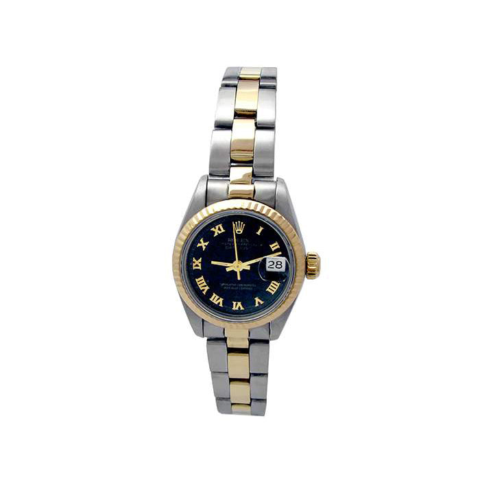 26mm ROlex 18k Yellow Gold and Stainless Steel Oyster Perpetual Datejust Watch 69173