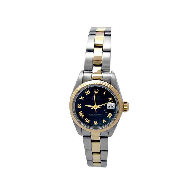26mm ROlex 18k Yellow Gold and Stainless Steel Oyster Perpetual Datejust Watch 69173