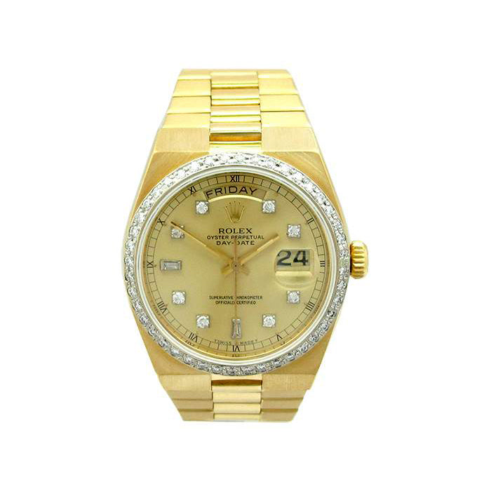 36mm Rolex 18k Yellow Gold Oyster Perpetual Daydate Watch 19018