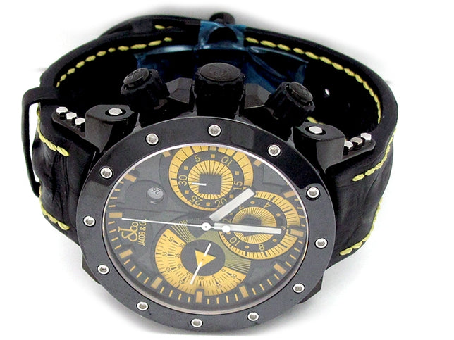 46.5mm Jacob & Co Stainless Steel PVD Epic II Chronograph Watch