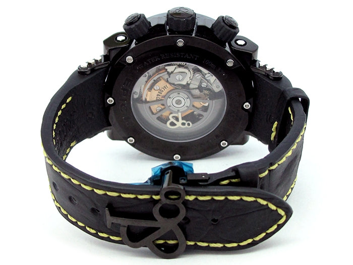 46.5mm Jacob & Co Stainless Steel PVD Epic II Chronograph Watch