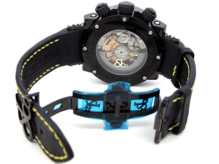 46.5mm Jacob & Co Stainless Steel PVD Epic II Chronograph Watch