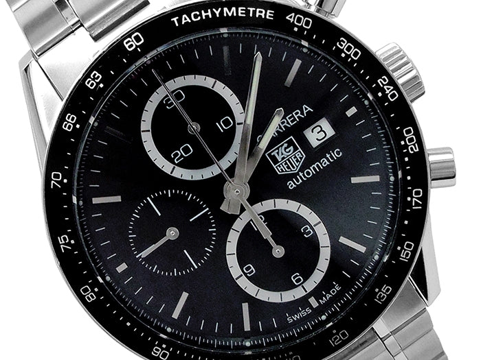 41mm Tag Heuer Stainless Steel Carrera Watch